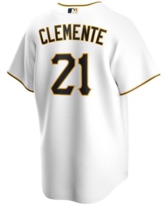 Men's Roberto Clemente White Pittsburgh Pirates Home Replica Player Name Jersey