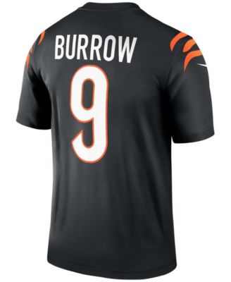 Men's Joe Burrow Black Cincinnati Bengals Legend Jersey