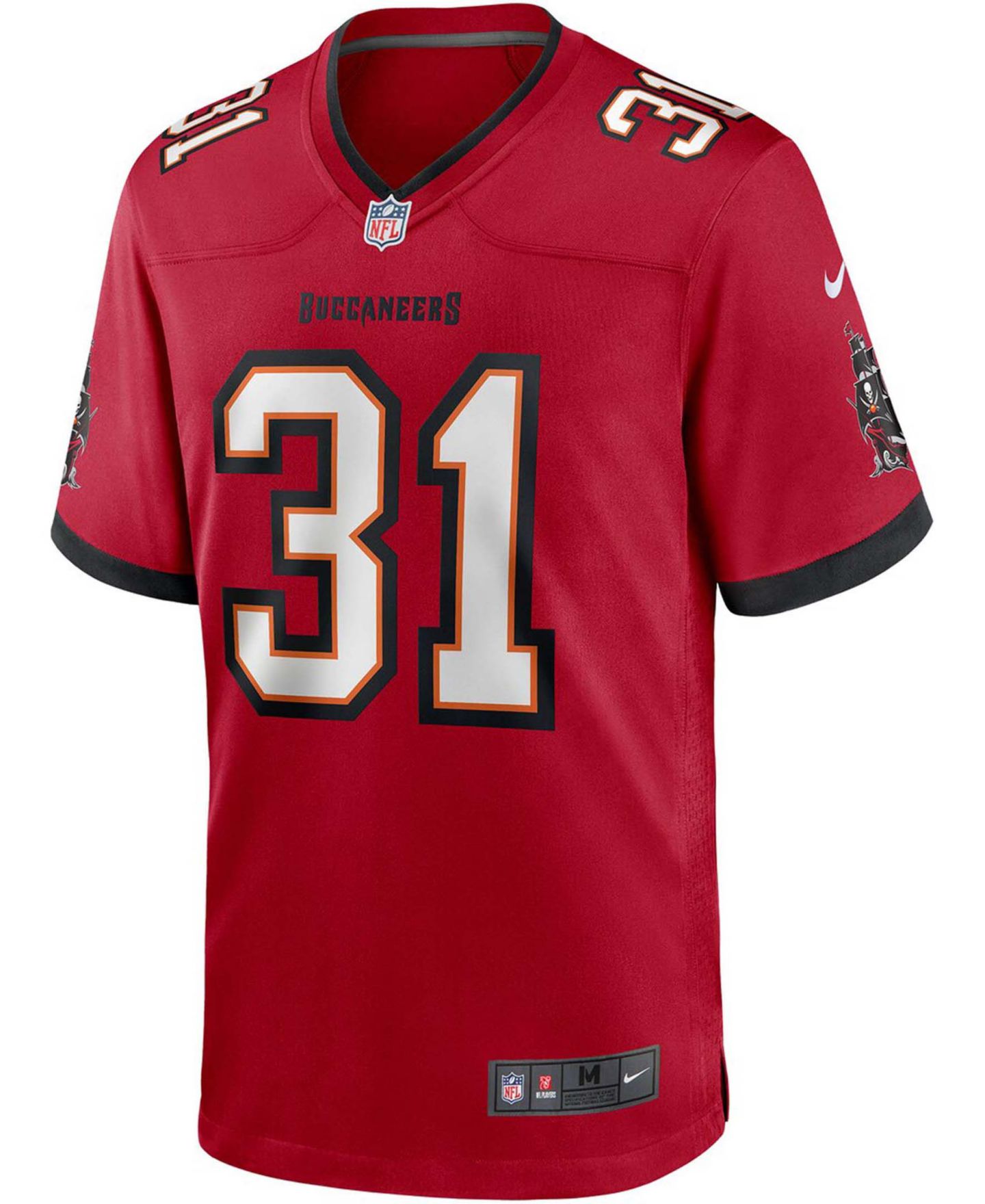 Мужской топ Nike Antoine Winfield Jr. Tampa Bay Buccaneers Game Jersey, цвет: Красный — фото 2