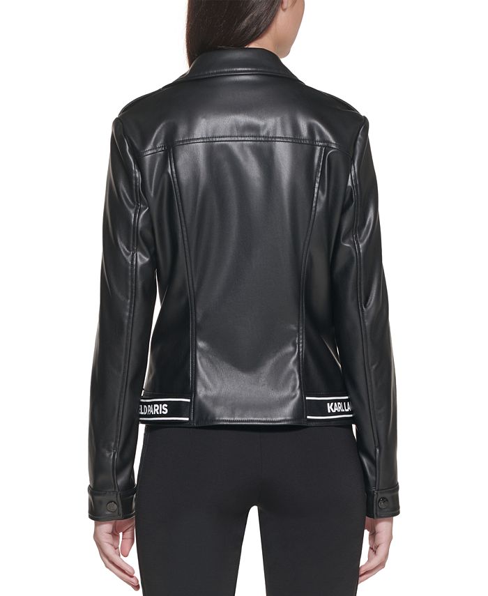 Karl Lagerfeld Paris Moto Jacket - Macy's