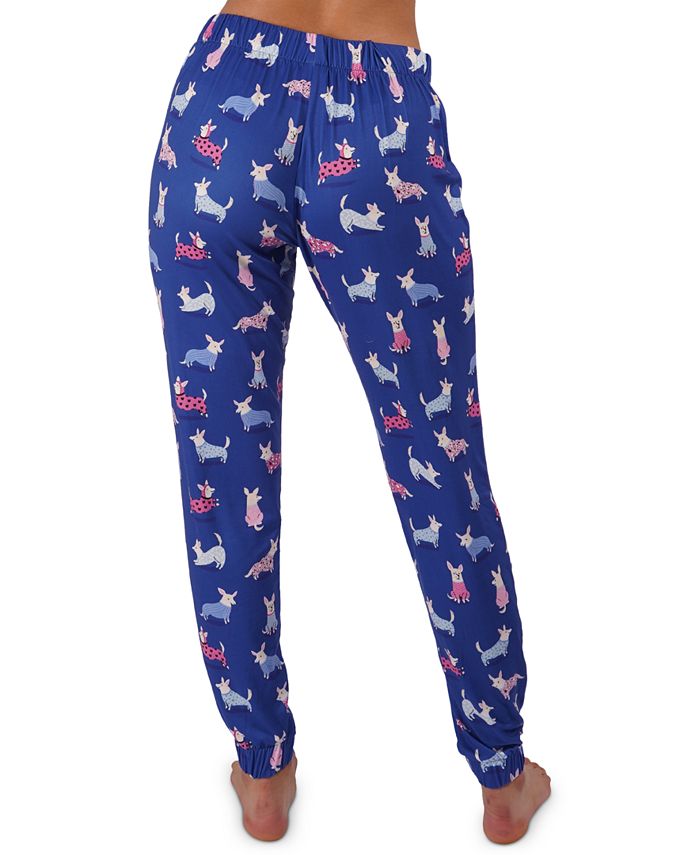 Munki Munki Pajama Corgi Sleep Jogger Pants - Macy's