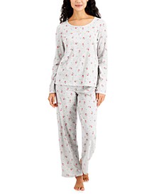 Printed Cotton Pajama Set, Created for Macy's