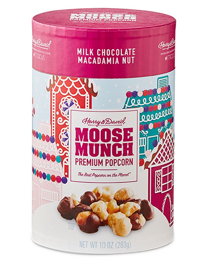 Harry & David Milk Chocolate Macadamia Nut Moose Munch Premium Popcorn