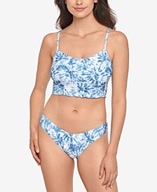 Tie-Dyed Rib Midkini Top & Hipster Bottoms, Created for Macy's	
