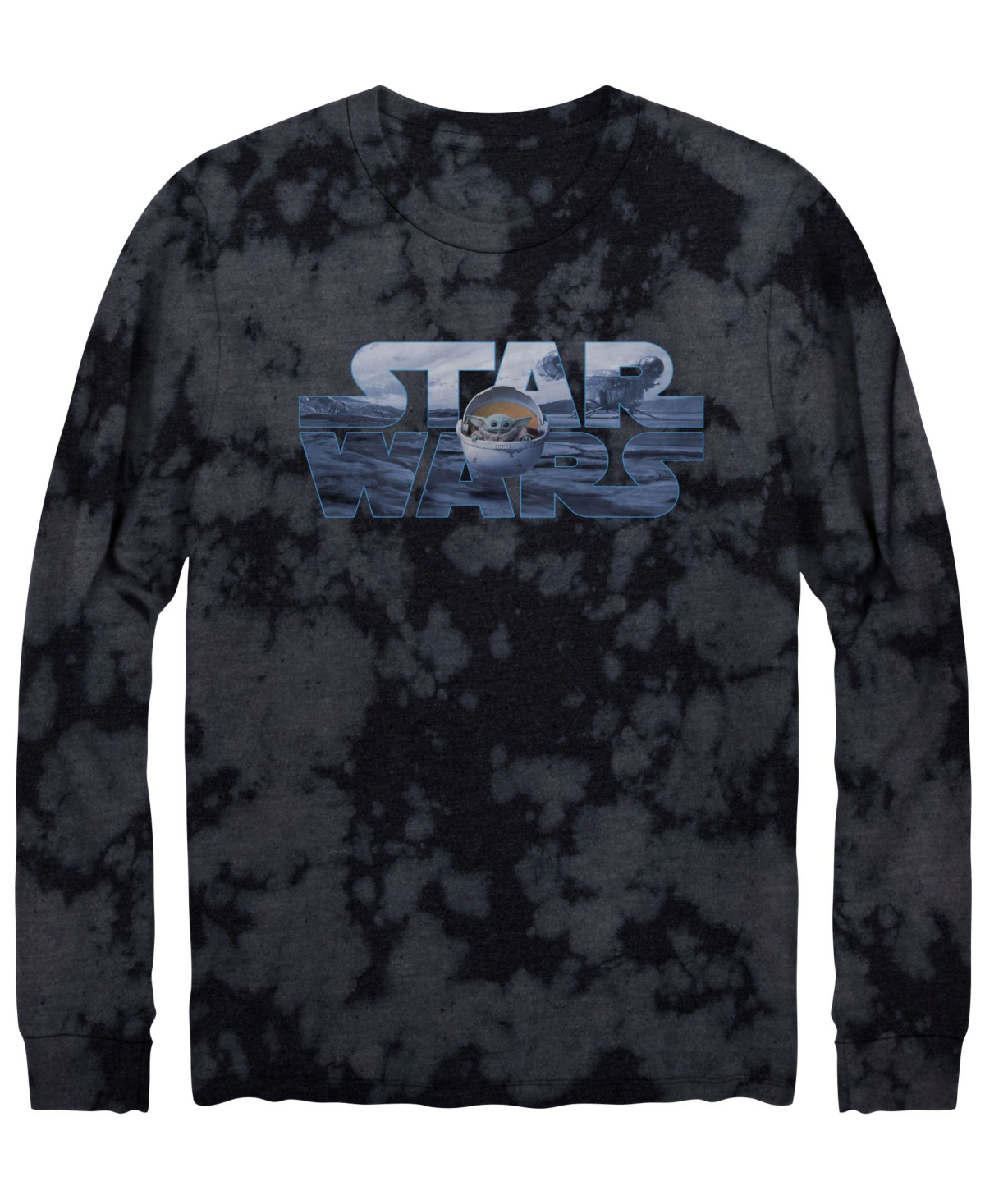 Hybrid Apparel Men's Star Wars Child Logo Long Sleeve Graphic T-shirt