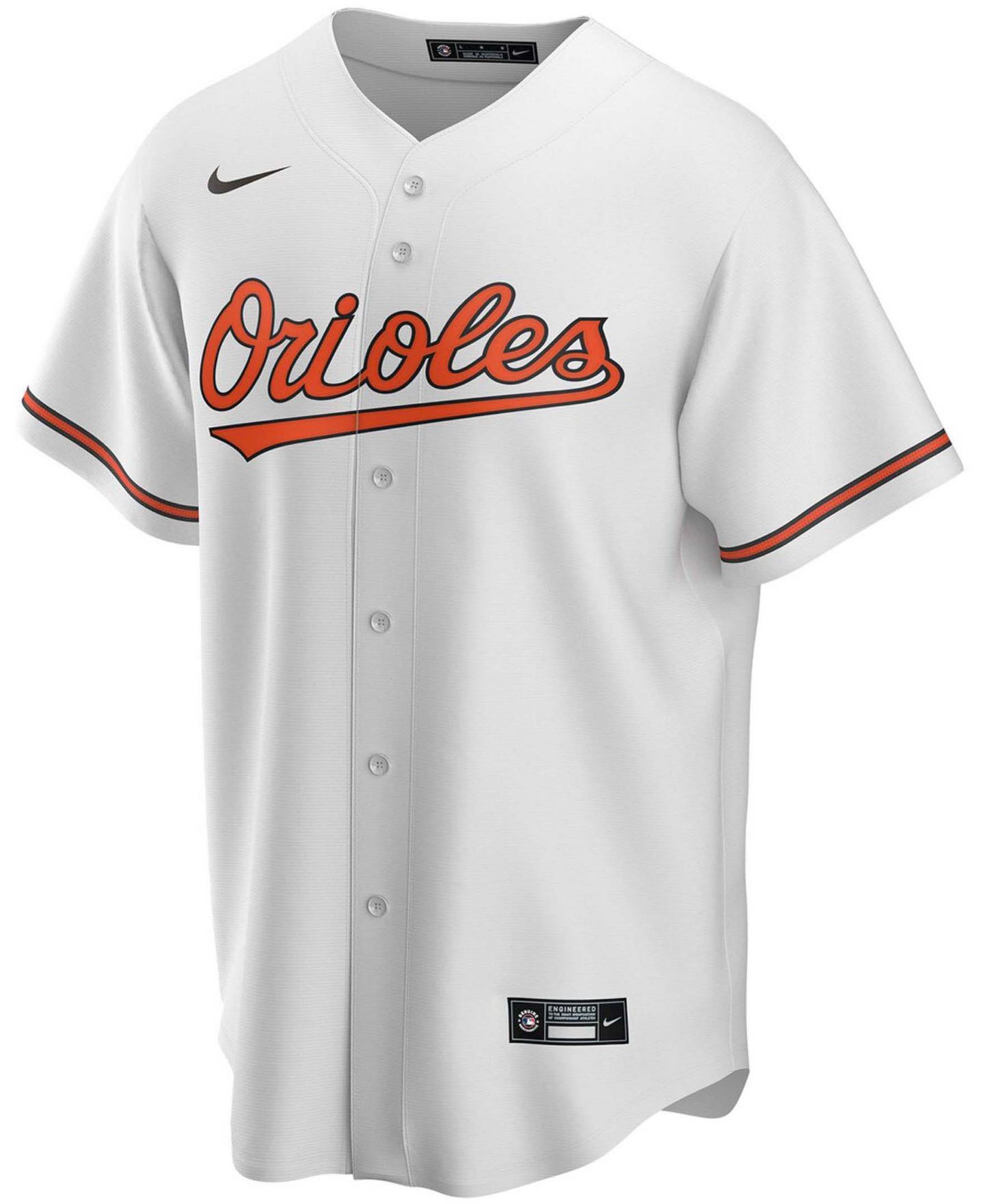 Мужской топ Nike White Baltimore Orioles Home Replica Team Jersey — фото 3