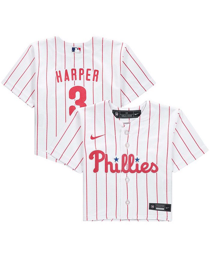 Philadelphia Phillies Nike Official Replica Home Jersey - Mens with Harper  3 printing