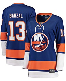 Women's Plus Size Mathew Barzal Royal New York Islanders Home Premier Breakaway Player Jersey