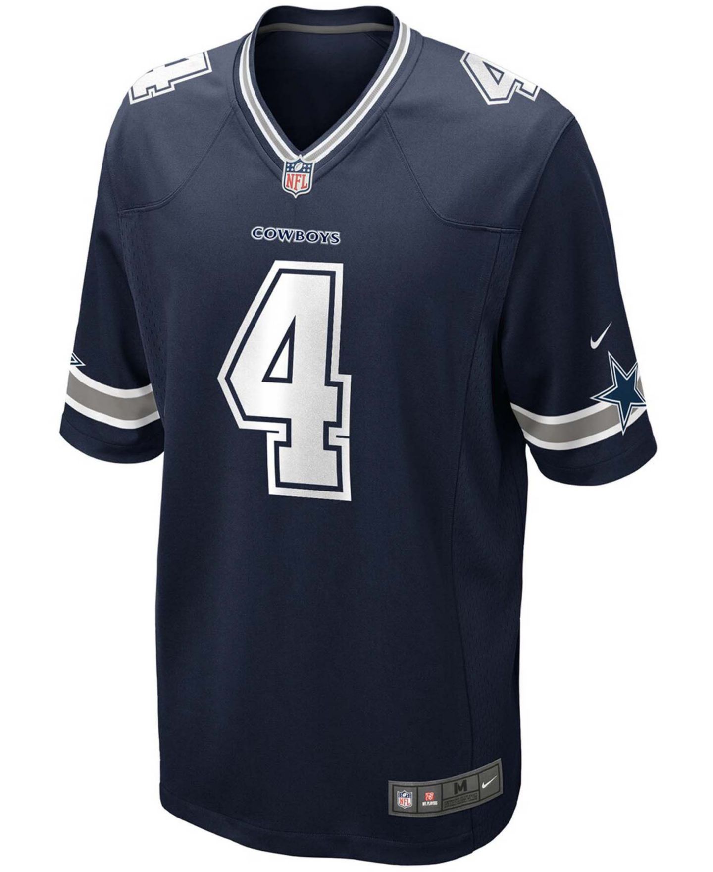 Детское джерси Nike Dak Prescott Dallas Cowboys Throwback Game, цвет: Тёмно-синий — фото 3