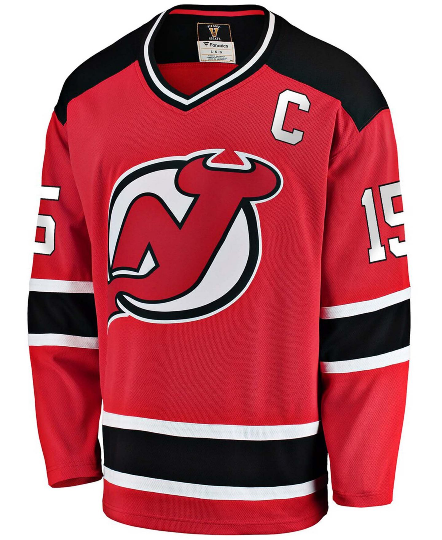 Мужской топ Fanatics Jamie Langenbrunner Red New Jersey Devils Premier Breakaway Retired Player Jersey — фото 3