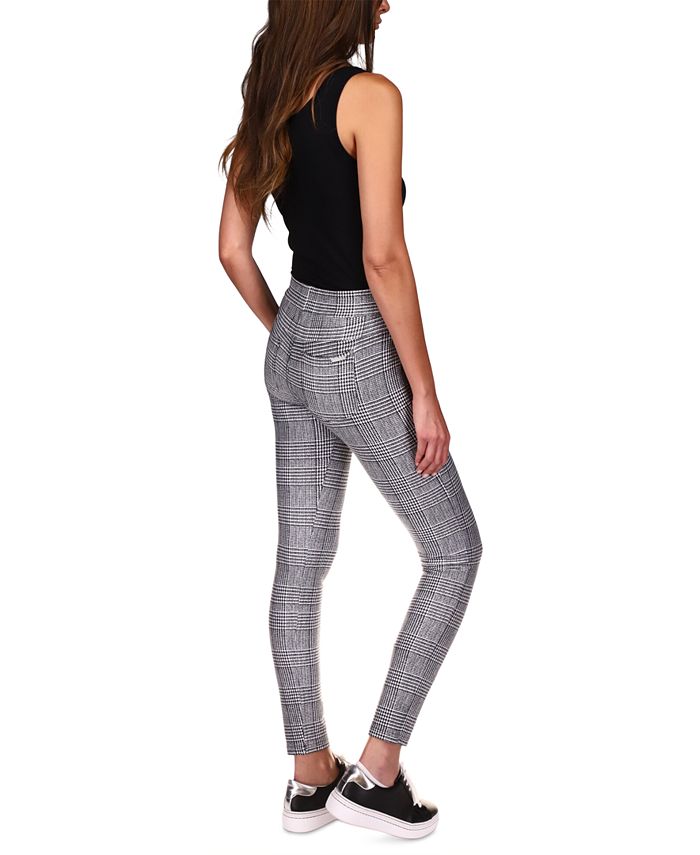 Glen plaid leggings top