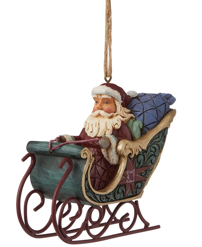 jim shore santa in sleigh