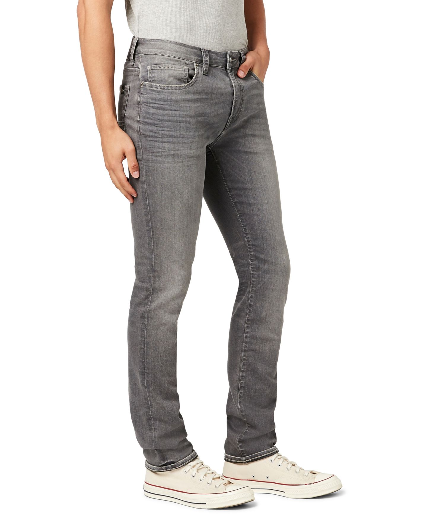Мужские джинсы Buffalo David Bitton Slim Ash Denim Stretch, цвет: Серый — фото 2