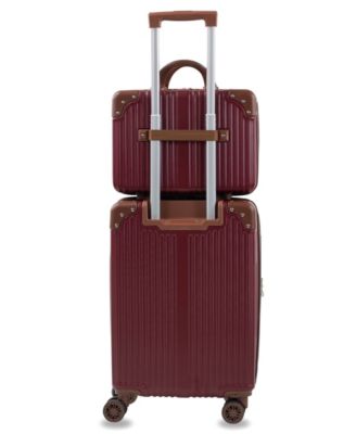 Tr&eacute;sor Carry-on Vanity Trunk Luggage, Set of 2
