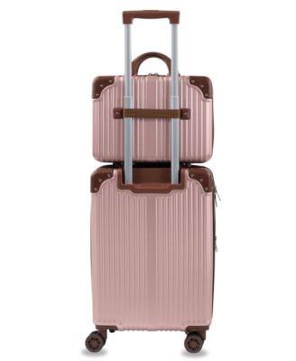 Tr&eacute;sor Carry-on Vanity Trunk Luggage, Set of 2