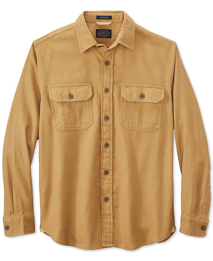 Pendleton Men's Burnside Solid Flannel Shirt Macy's