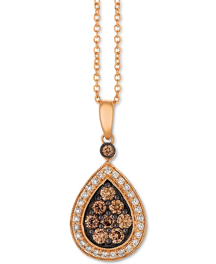 Chocolate diamond sale pendant necklace