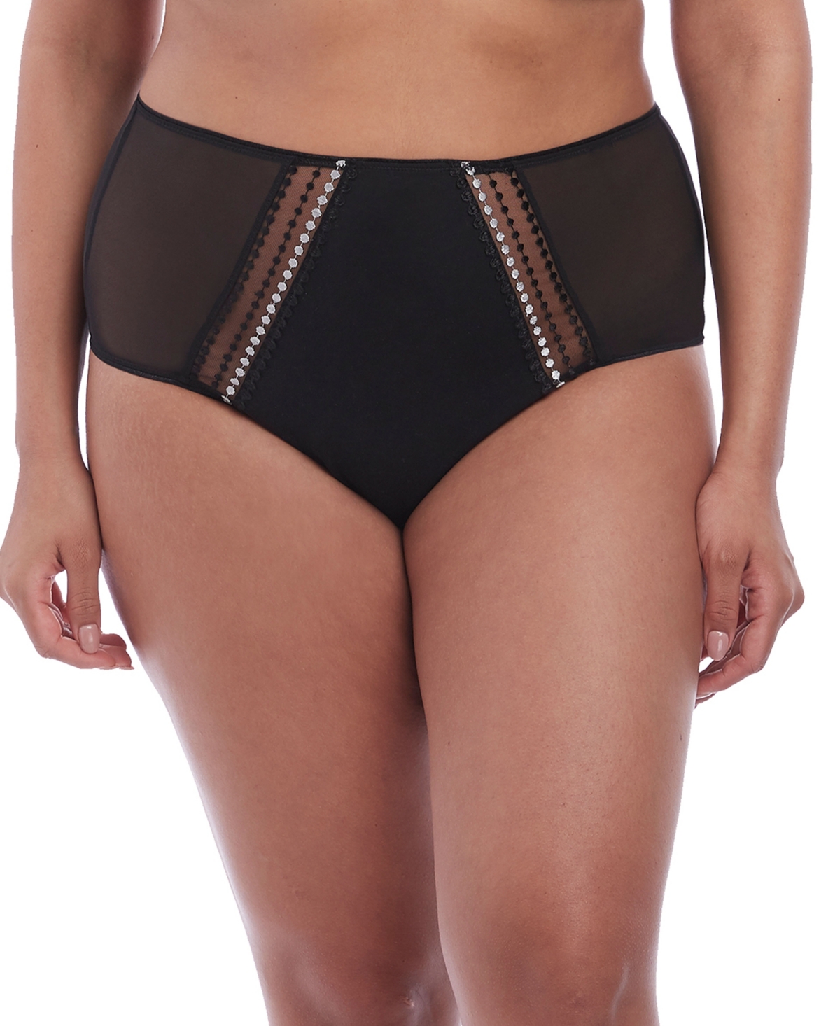 Plus Size Matilda Full Brief Panty EL8906, Online Only - Black