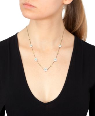 EFFY&reg; Cultured Freshwater Pearl (5mm-6-1/2mm) 18" Statement Necklace in 14k Gold