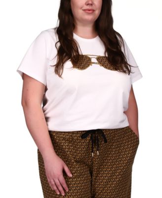 Michael Kors - Plus Size Aviator-Print T-Shirt
