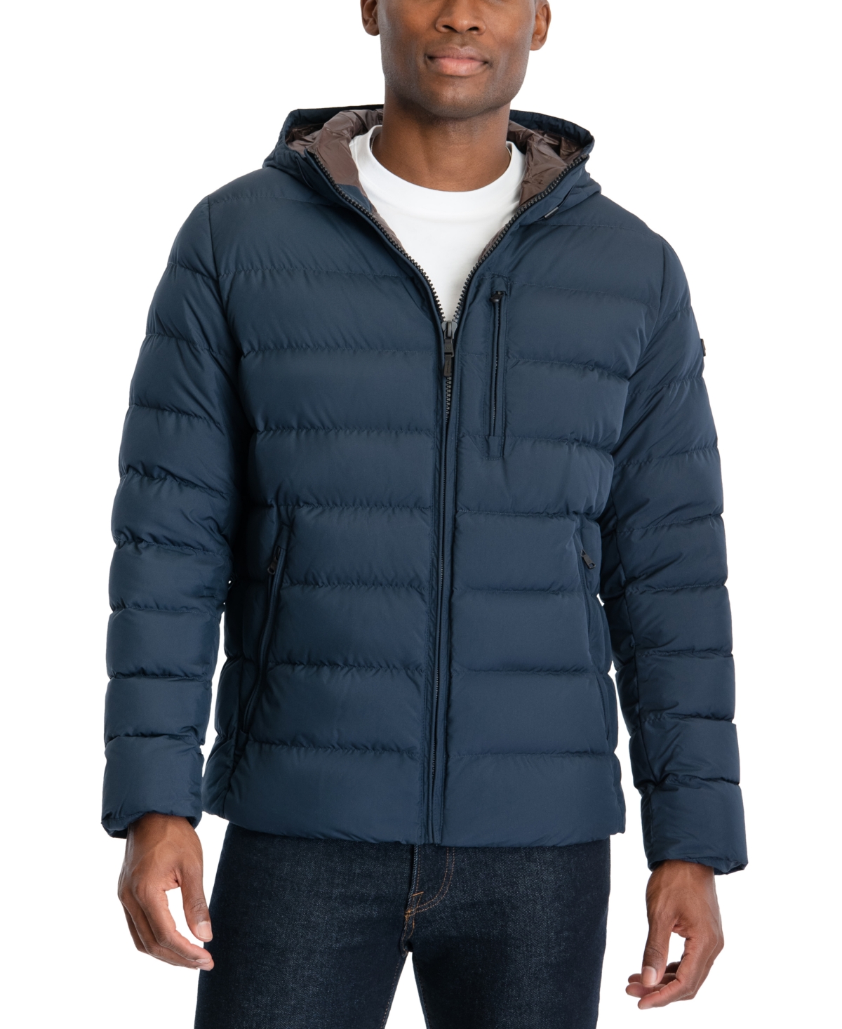 Michael Kors Men's Hooded Puffer Jacket, Created For Macy's