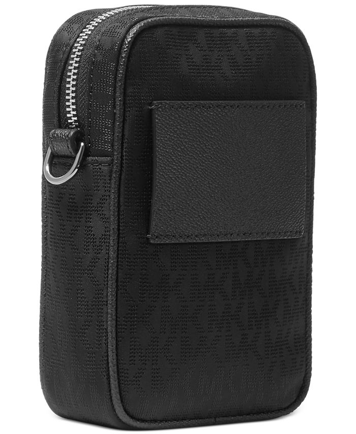 Michael Kors Men's MK Jacquard Logo Brooklyn Phone Crossbody Macy's
