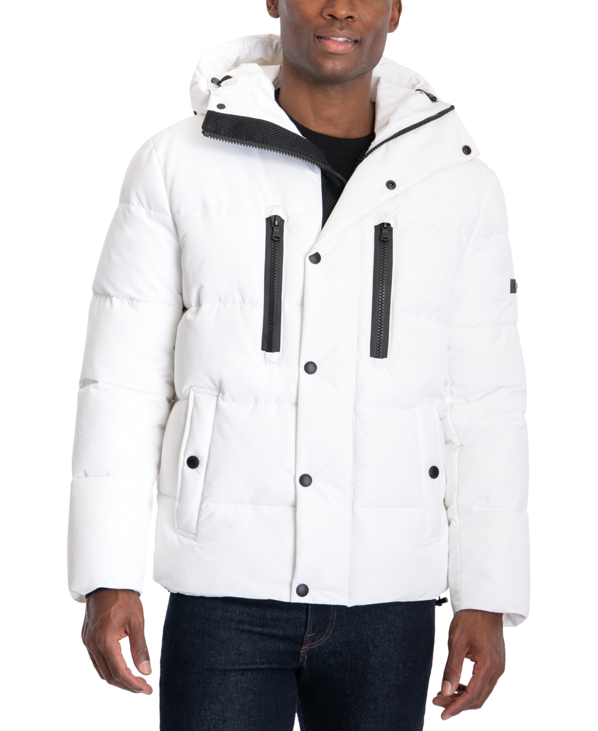Michael Kors Men's Pop Puffer Coat, Created For Macy's In White