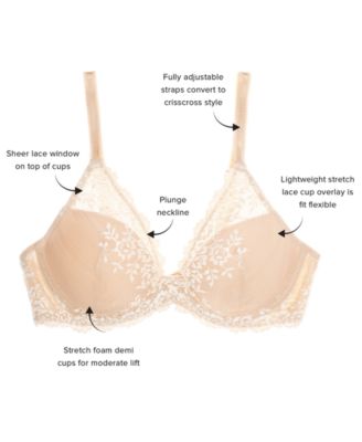 Wacoal Embrace Lace Plunge Bra 853291 - Macy's