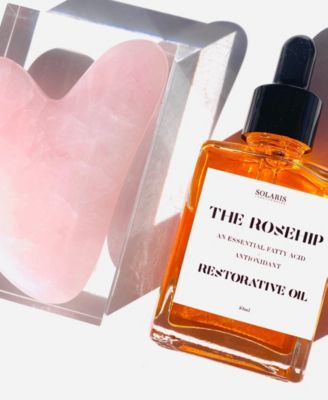 Gua Sha and Rosehip Oil Set, 12 oz