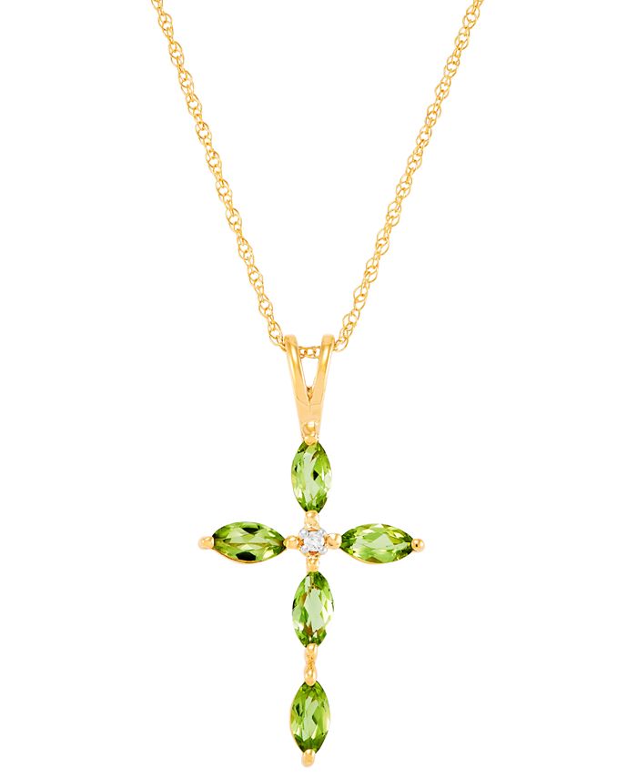 Macys peridot necklace online