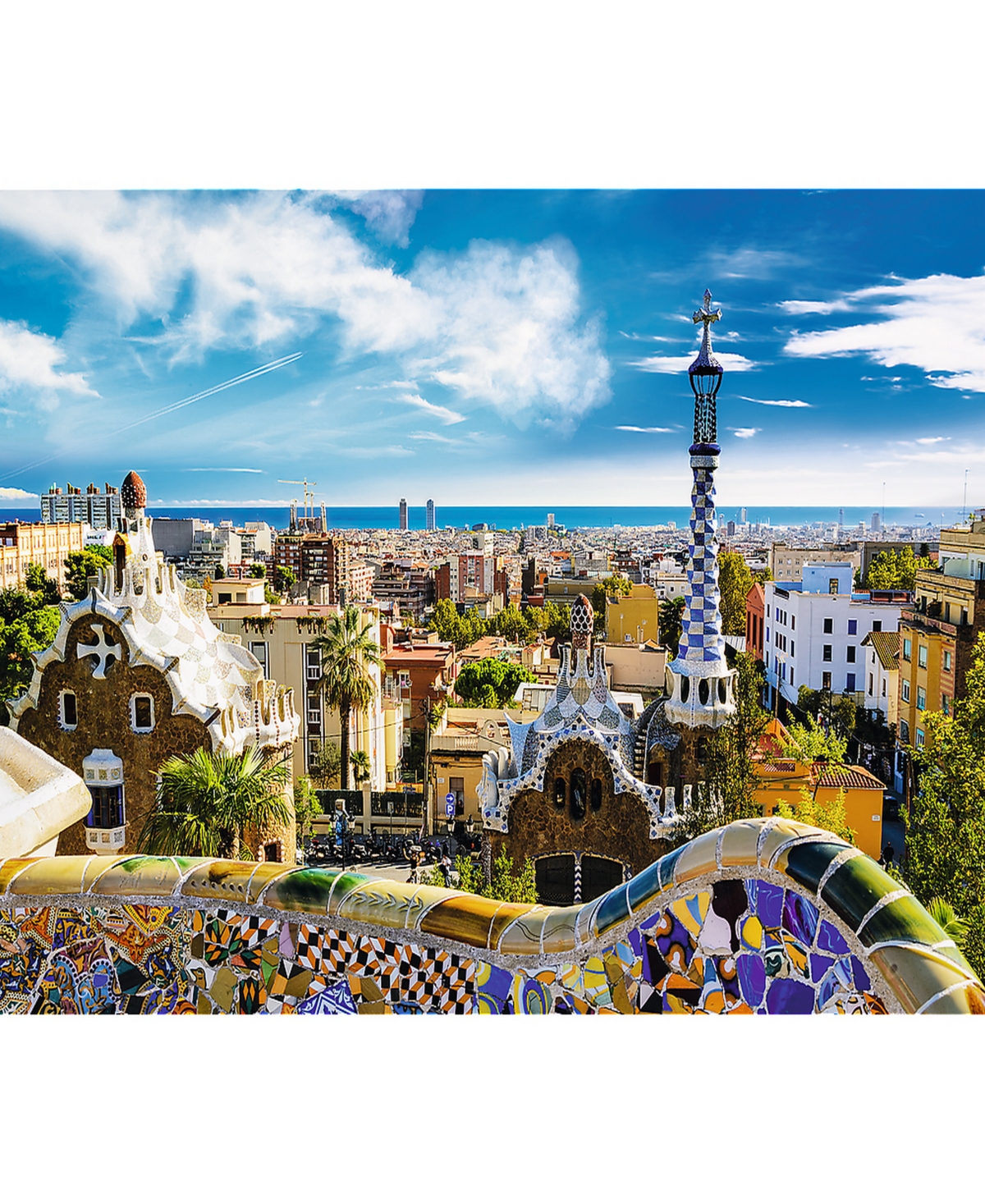 Trefl Jigsaw Puzzle Park Guell, 1500 Pieces In Multicolor