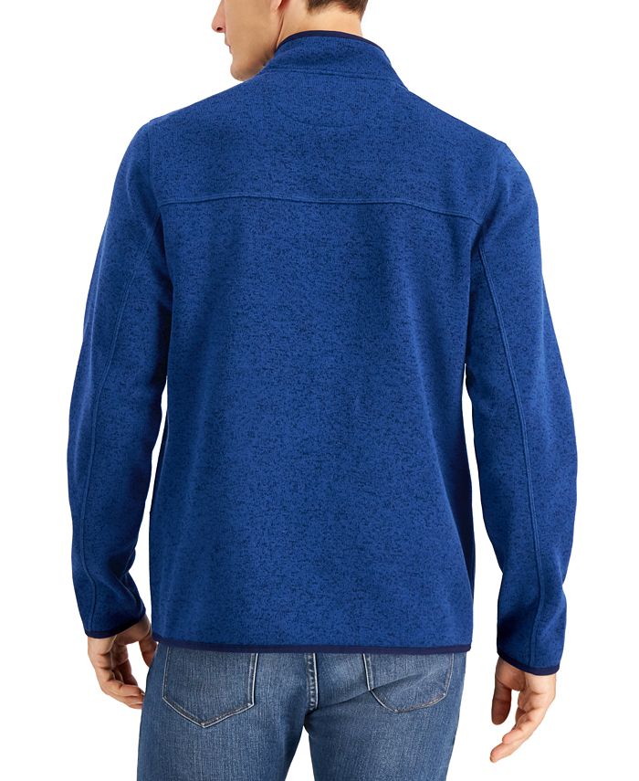 Club Room Men's Full-Zip Fleece Sweater, Created for Macy's & Reviews ...
