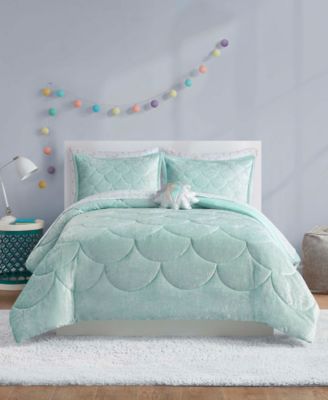 Closeout Urban Dreams Roxi Mermaid Crushed Velvet Comforter Sets Created For Macys Bedding