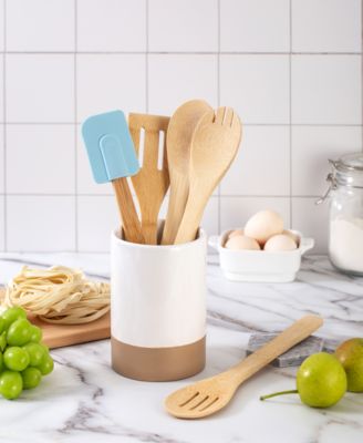 Enchante - Cook With Color 6-Pc. Bamboo Utensil Set