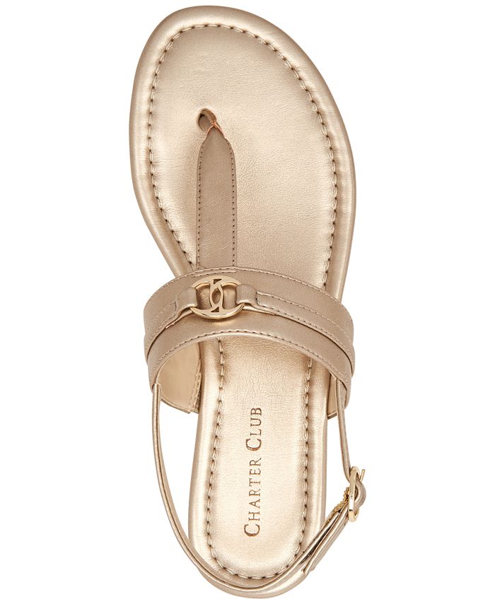 Charter Club Onelle Flat Sandals, Created for Macy's - Macy's