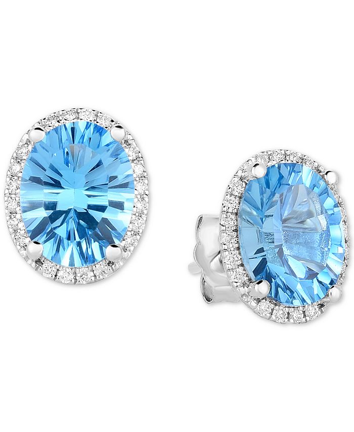 Macys blue 2025 topaz earrings