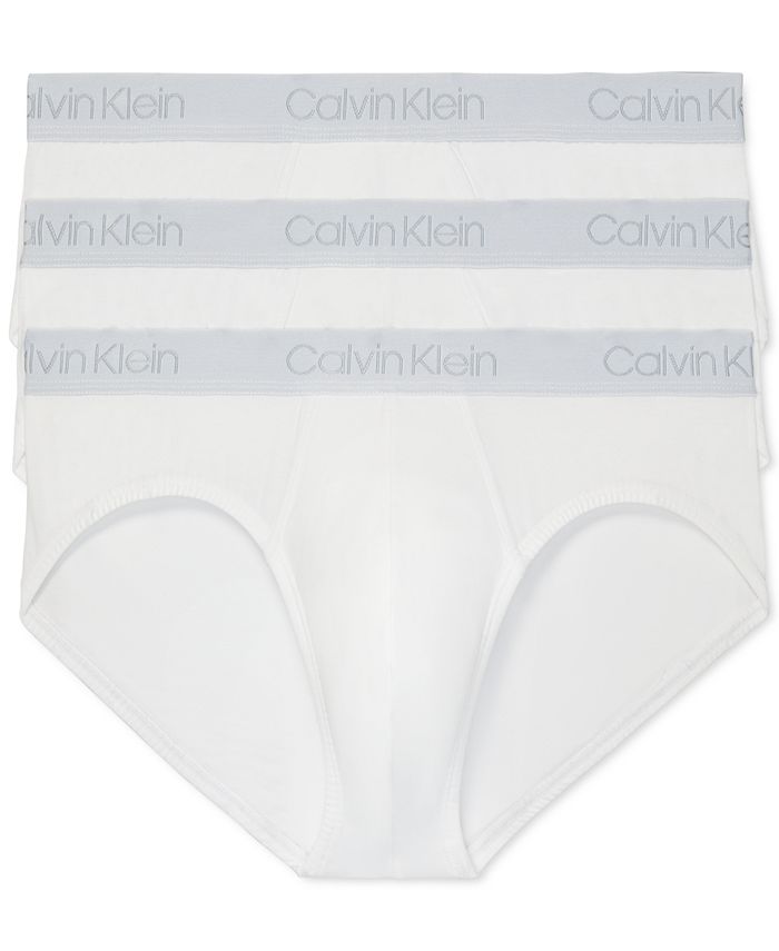 Calvin Klein CK One Cotton Stretch Hip Brief 3-Pack Black/White