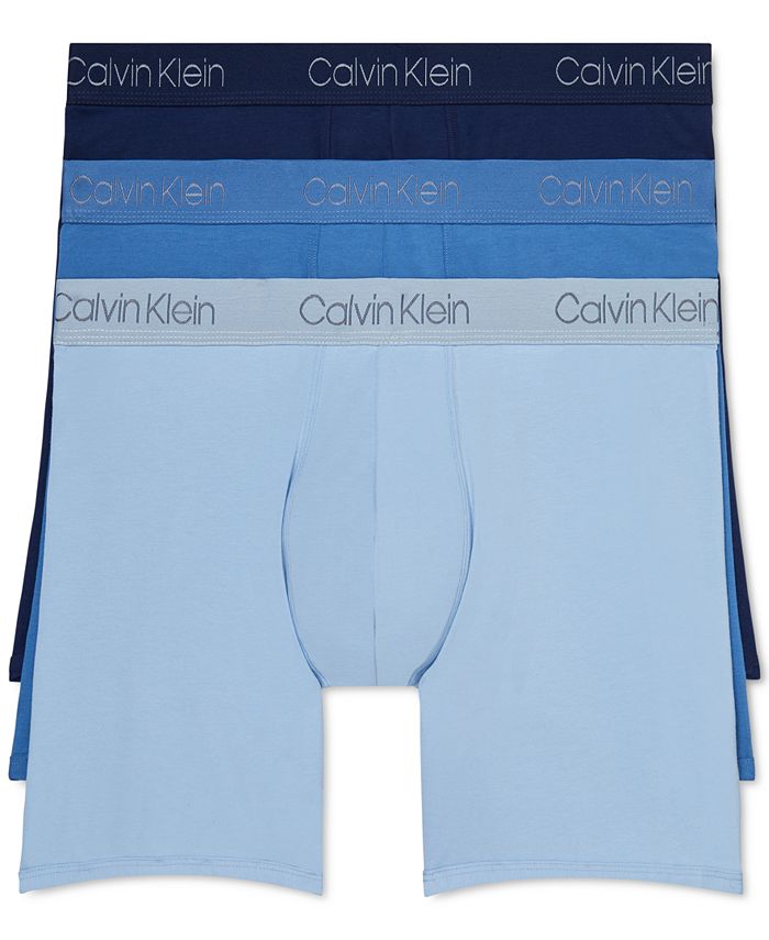 Calvin Klein Men's 3-Pk. Luxe Pima Cotton Stretch Boxer Briefs & Reviews -  Underwear & Socks - Men - Macy's