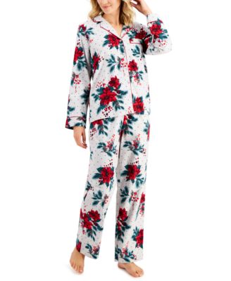Printed Cotton Flannel Pajama Set, Created for Macy's