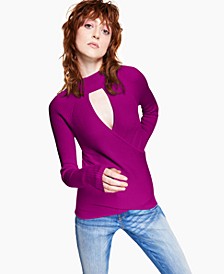Ribbed Cutout Sweater, Created for Macy's