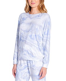 Printed Long Sleeve Pajama Top