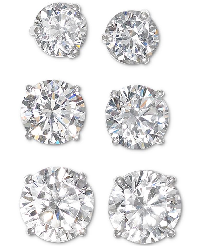 Macy's Diamond Stud Earrings (2 ct. t.w.) in 14k White Gold Macy's