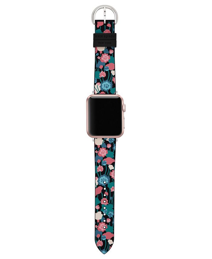 kate spade new york Women's Floral Multicolor Silicone Band for Apple