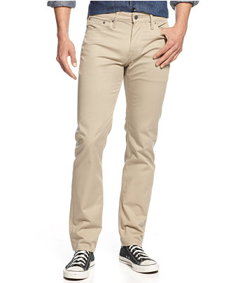 Levi's 511 Slim Fit True Chino Commuter Pants - Men - Macy's