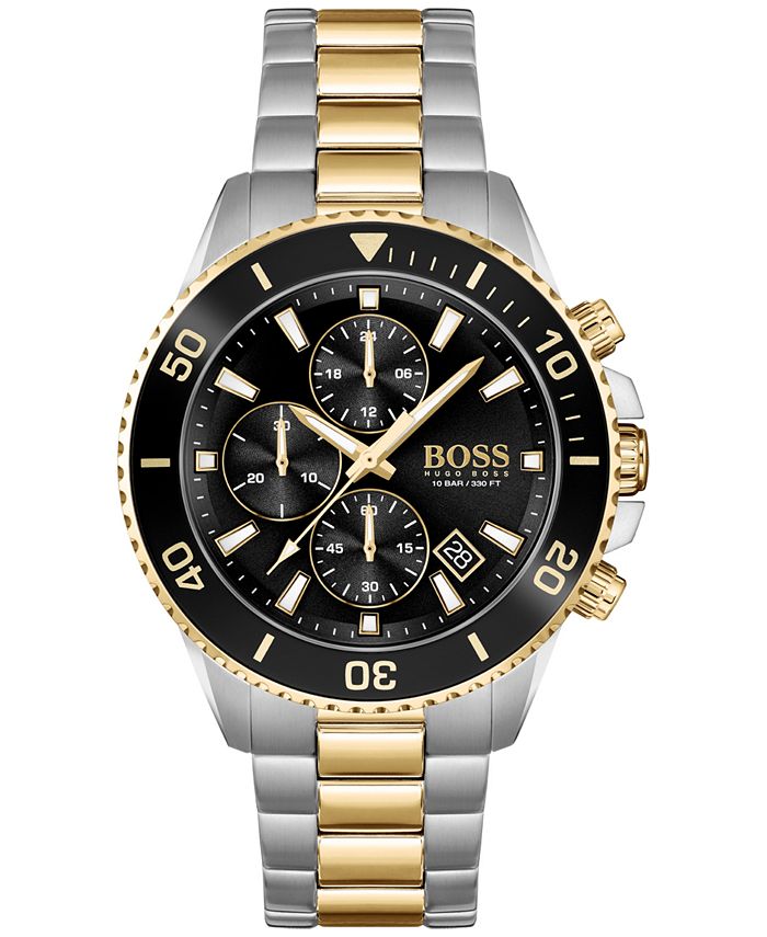 Boss men's two shop colour bracelet watch