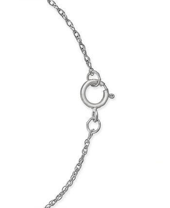 Macy's Diamond Baguette Cluster Pendant Necklace (1/2 ct. t.w ...