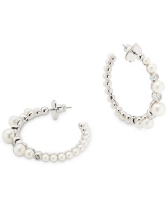 kate spade silver hoop earrings