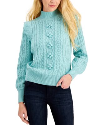 Charter Club - Mixed Cable-Knit Sweater, Created for Macy's