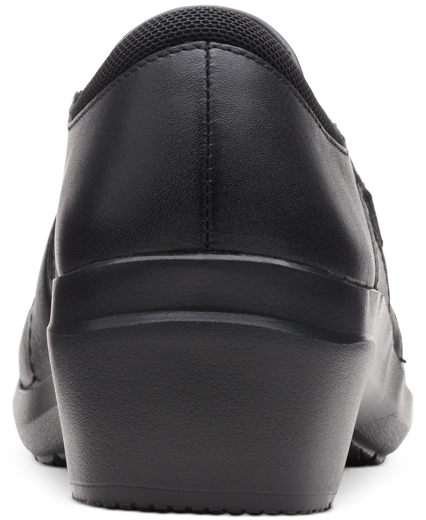 Обувь Clarks Women's Angie Pearl Slip-On Shoes, цвет: Чёрный кожаный — фото 3