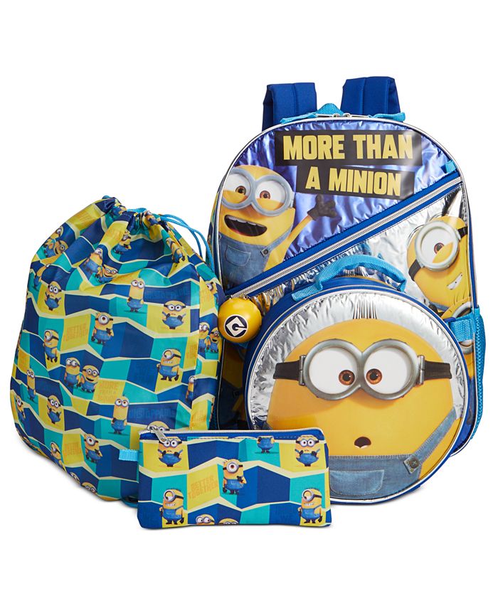 Waterproof & Roomy Gold Minions Despicable Me Backpack Back 